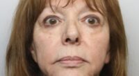 The custody mugshot of Daryl Berman, 72, issued by police after she was convicted of murdering her husband 84-year-old husband David