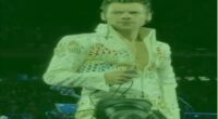 Harry Styles dons Elvis costume for Halloween performance at Madison Square Garden as smitten fiancée Zoe Kravitz watches on